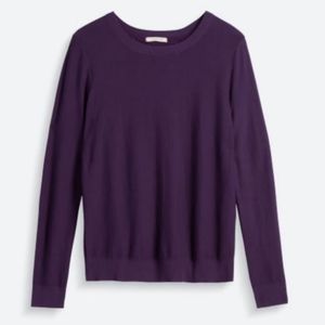EUC Dark purple lace back StitchFix Pullover